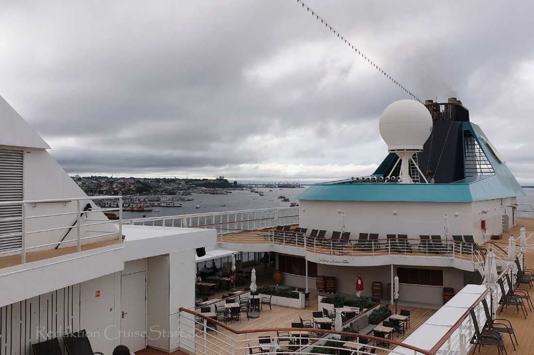 Blick von Bord der MS Amera auf Manaus Blick von Bord der MS Amera auf Manaus