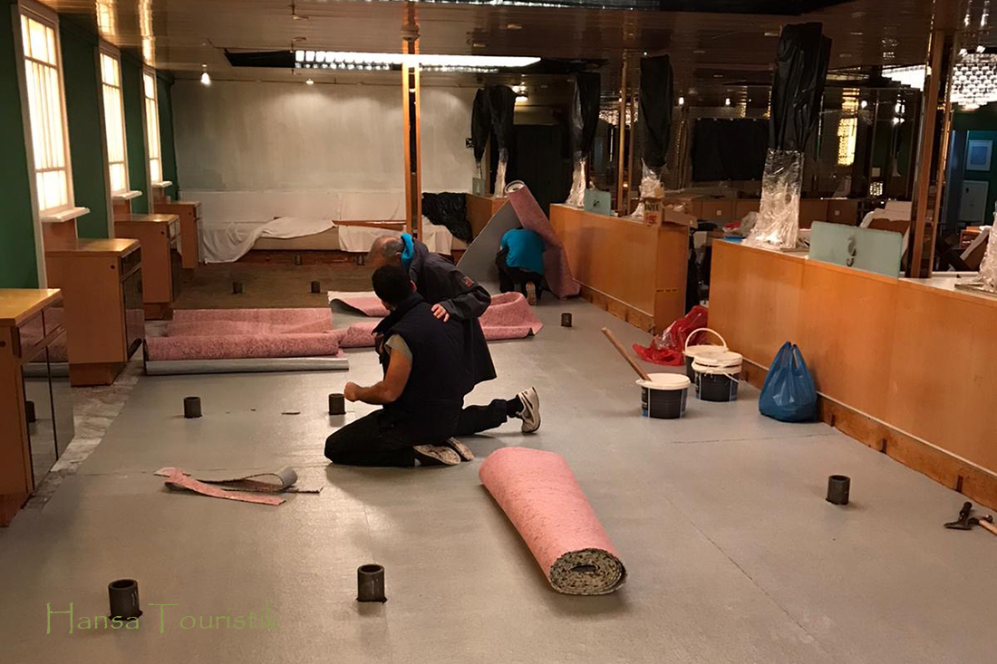 Renovierungen im Hauptrestaurant MS Ocean Majesty 2020 Renovierungen im Hauptrestaurant MS Ocean Majesty 2020